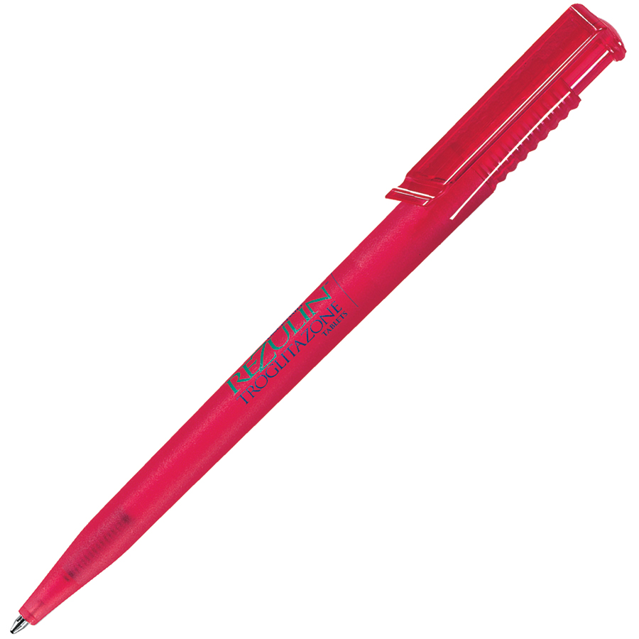 OCEAN FROST, ручка шариковая, фростированный красный, пластик