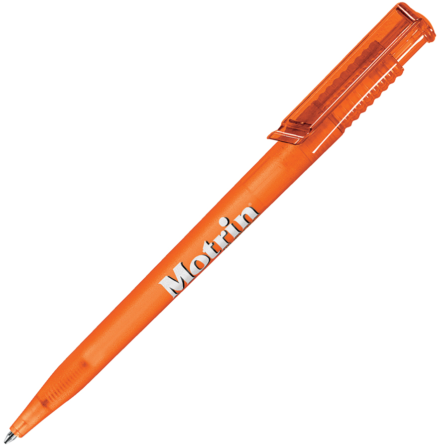 OCEAN FROST, ручка шариковая, фростированный оранжевый, пластик
