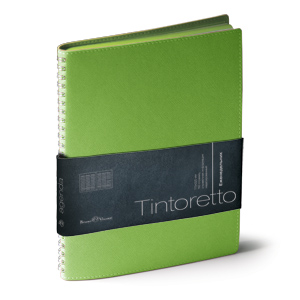 Еженедельник недатированный Tintoretto, B5, салатовый, белый блок, зеленый обрез