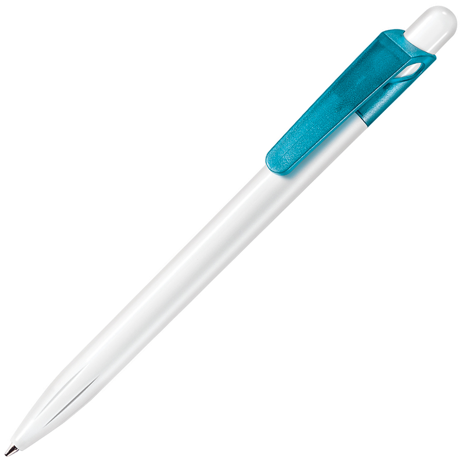 SYMPHONY, ручка шариковая, фростированный голубой/белый, пластик