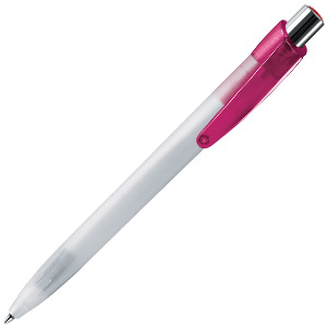 X-7 OP, ручка шариковая, розовый/фростированный белый, пластик