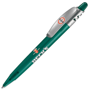 X-8 FROST SAT, ручка шариковая, фростированный зеленый/серебристый клип, пластик