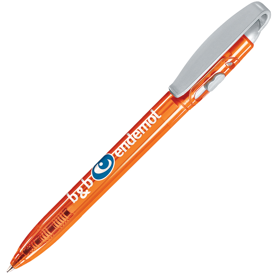 X-3 LX, ручка шариковая, прозрачный оранжевый/серый, пластик