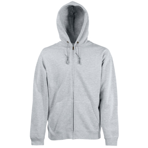 Толстовка "Zip Through Hooded Sweat", серо-лиловый_2XL, 70% х/б, 30% п/э, 280 г/м2