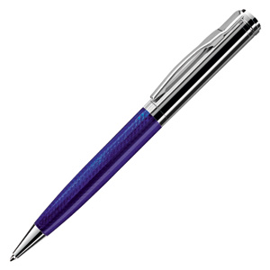 STYLE, ручка шариковая, синий/хром, металл