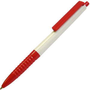 BASIC, ручка шариковая, красный/белый, пластик