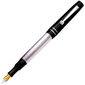 SILVER PEN, ручка перьевая, черный/хром, металл