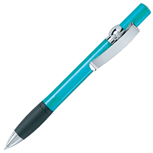 ALLEGRA TC, ручка шариковая, прозрачный голубой/хром, пластик/металл