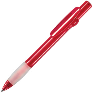 ALLEGRA, ручка шариковая, прозрачный красный, пластик