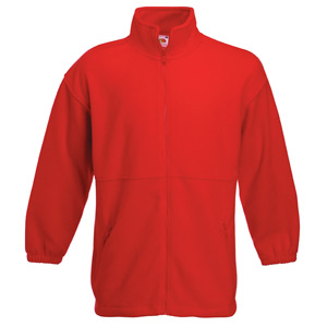 Толстовка "Full Zip Fleece", красный_2XL, 100% п/э, 300 г/м2