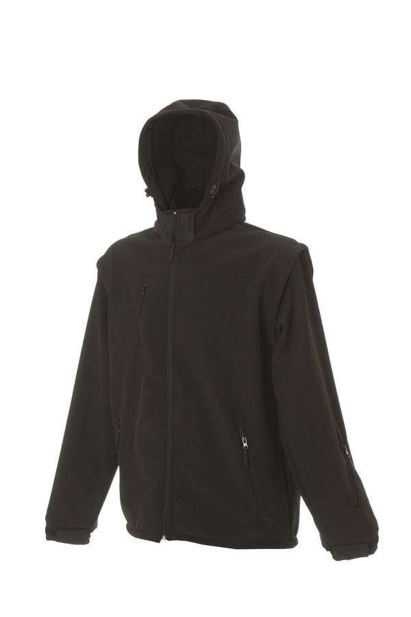 BRUNICO Куртка софтшел, водонеприницаемый черный, размер 3XL