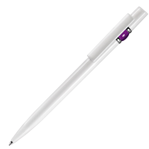 ESSE 2, ручка шариковая, сиреневый/белый, пластик
