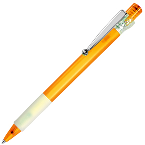 ESSE 7 FROST, ручка шариковая, фростированный оранжевый/хром, пластик/металл