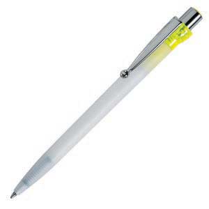 ESSE 7 ICE, ручка шариковая, фростированный желтый/белый, пластик