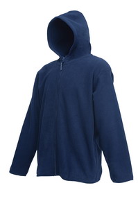 Толстовка "Hooded Micro Jacket", глубокий темно-синий_S, 100% п/э, 250 г/м2