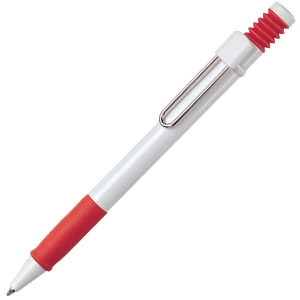 ESSE 4, ручка шариковая, красный/белый, пластик