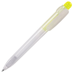 ESSE 6, ручка шариковая, желтый/белый, пластик