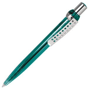 LINN MINI, ручка шариковая, зеленый/хром, пластик/металл