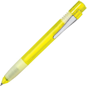 MAXI FROST, ручка шариковая, фростированный желтый, пластик