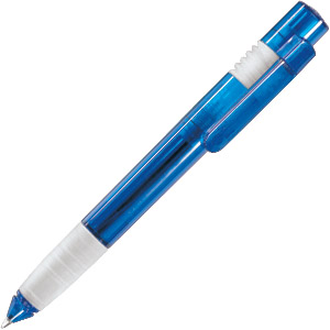 MAXI, ручка шариковая, прозрачный синий, пластик