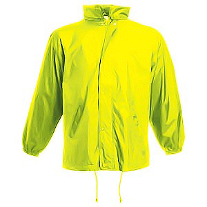 Ветровка "College Jacket", ярко-желтый_M, 100% нейлон, 65% п/э, 35% х/б, наружная часть 74 г/м2, под