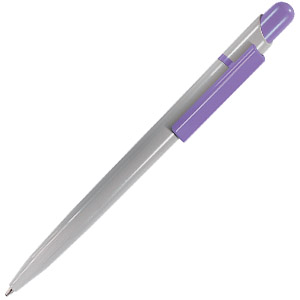 MIR, ручка шариковая, сиреневый/белый, пластик