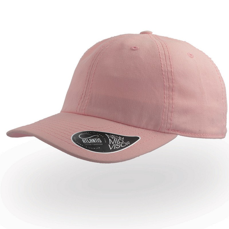 Бейсболка "DAD HAT", 6 клиньев, металлическая застежка, розовый, 100% хлопок, 280 г/м2