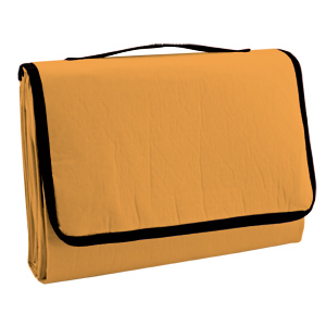 Коврик пляжный с надувной подушкой "Beach"; оранжевый; 180х100см; 100% хлопок; плотность 130г/м2; ше