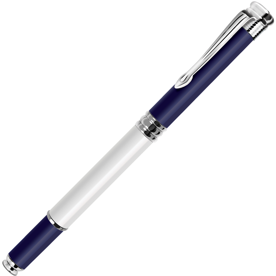 AMBASSADOR, ручка-роллер, перламутровый/синий/хром, металл