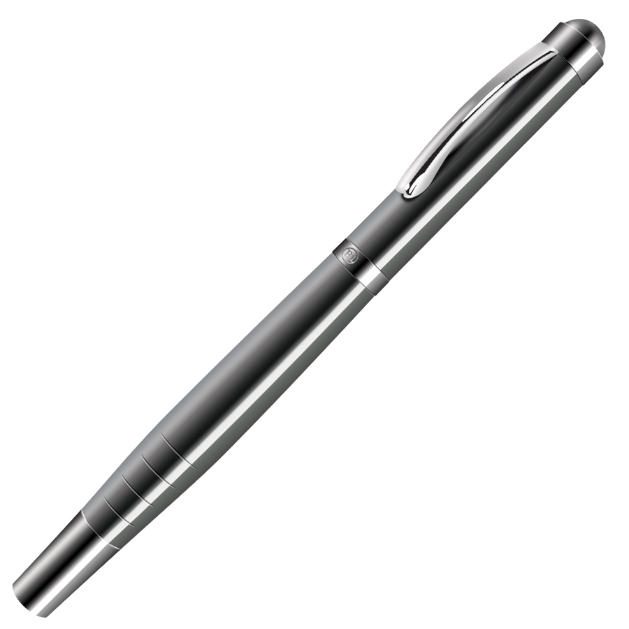MANAGER, ручка-роллер, темный хром/хром, металл