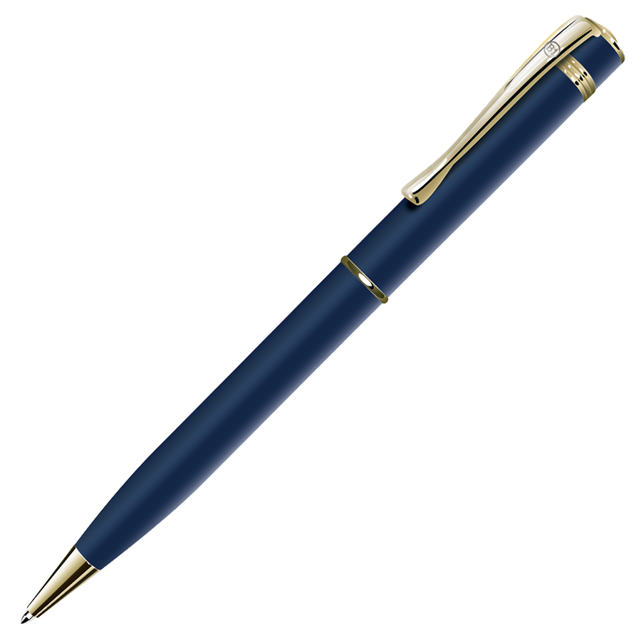 ADVISOR, ручка шариковая, синий/золотистый, металл