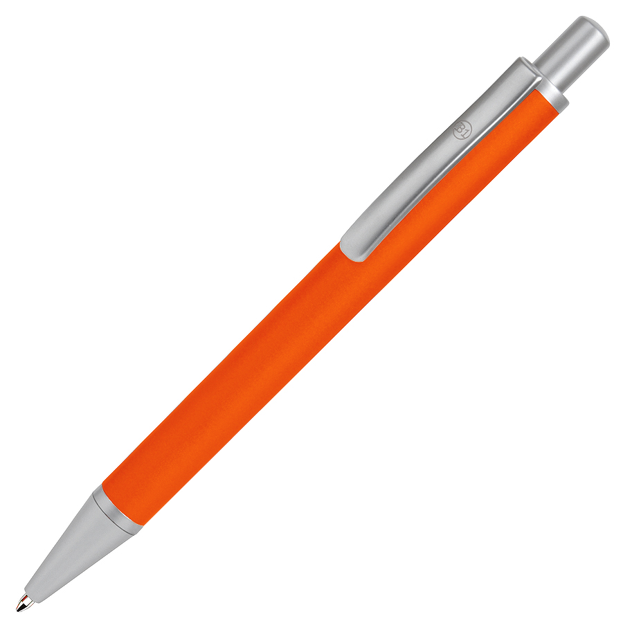 CLASSIC, ручка шариковая, оранжевый/серебристый, металл, черная паста