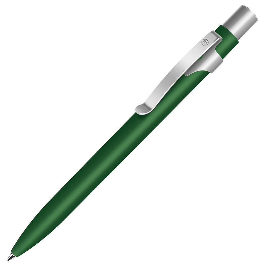 ALPHA, ручка шариковая, зеленый/хром, металл