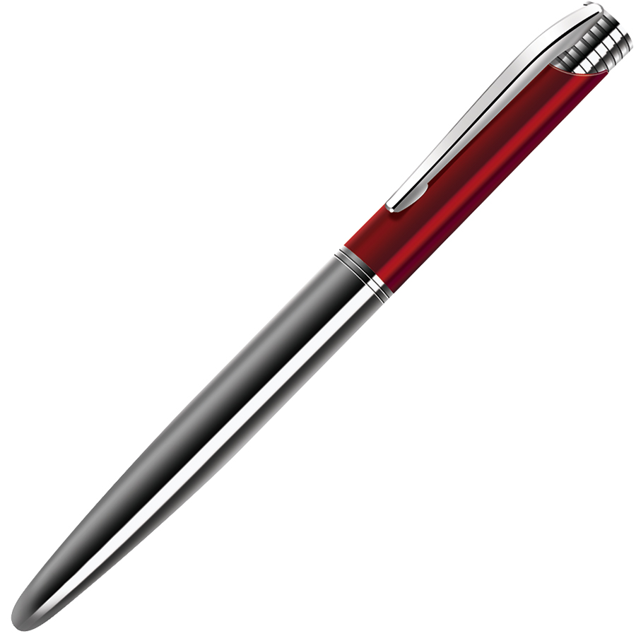 CARDINAL, ручка шариковая, красный/хром, металл