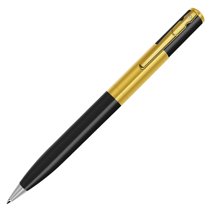 CONSUL, ручка шариковая, черный/золотистый, металл