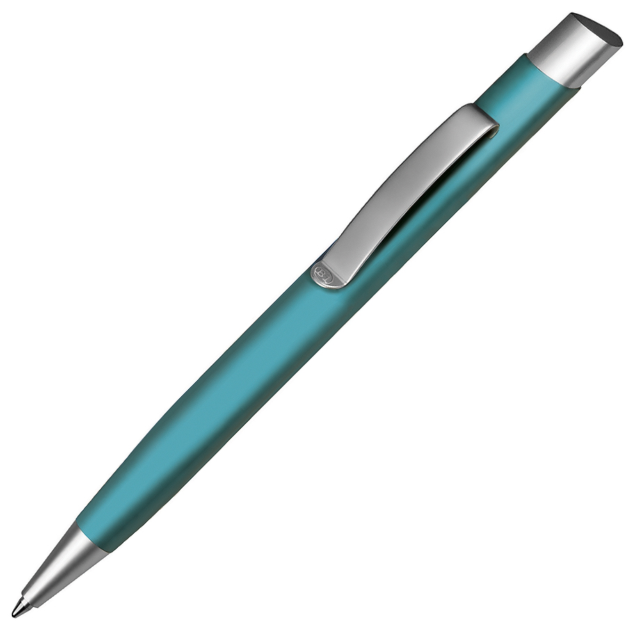 TRIANGULAR, ручка шариковая, бирюзовый/хром, металл