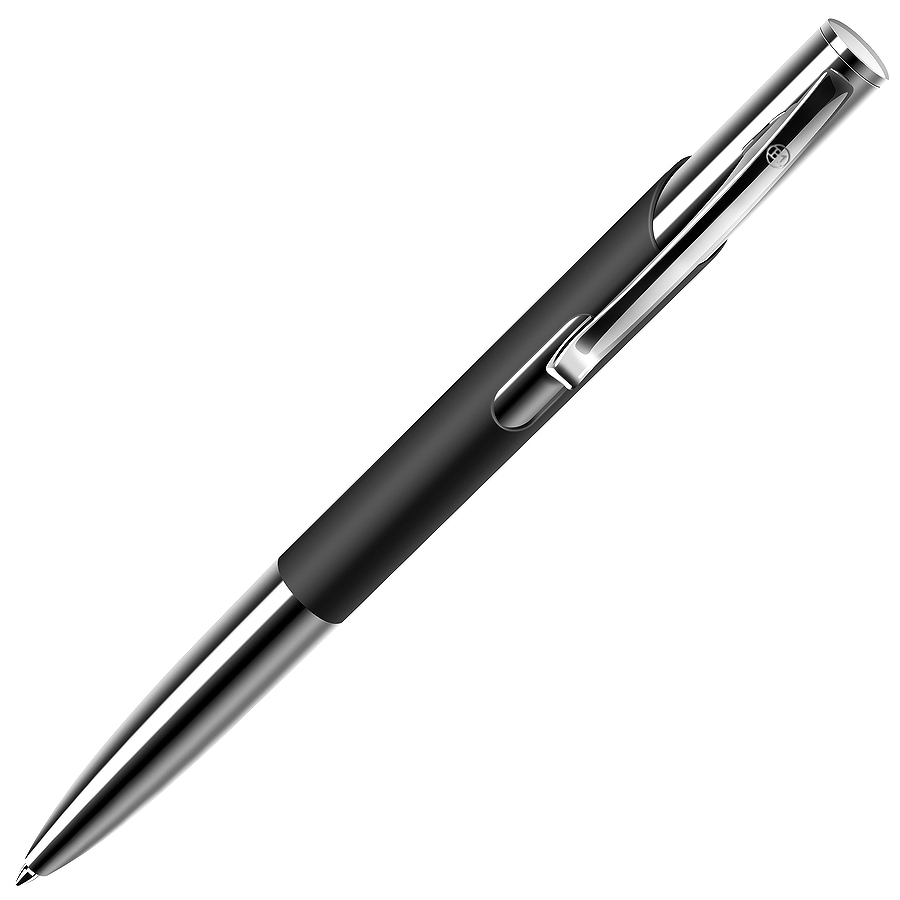 COSMO, ручка шариковая, черный/хром, металл