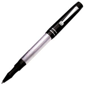SILVER PEN, ручка-роллер, черный/хром, металл