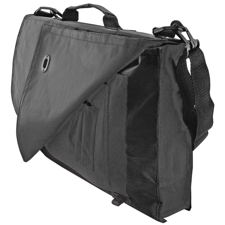 Конференц-сумка "Pilot"; черная; 38х27х7 см; полиэстер; шелкография