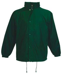Ветровка "College Jacket", темно-зеленый_2XL, 100% нейлон, 65% п/э, 35% х/б, наружная часть 74 г/м2,