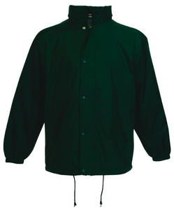 Ветровка "College Jacket", темно-зеленый_M, 100% нейлон, 65% п/э, 35% х/б, наружная часть 74 г/м2, п