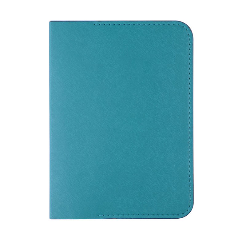 Обложка для паспорта "Impression", 10*13,5 см, PU, голубой с серым