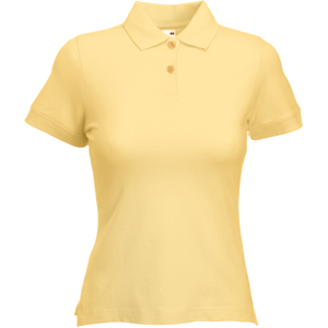 Поло "Lady-Fit Polo", песочный_XL, 97% х/б, 3% эластан, 220 г/м2