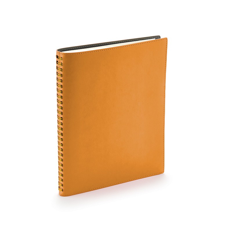 Ежедневник недатированный Tintoretto New, B5, оранжевый,белый блок,без обреза,серебряный гребень