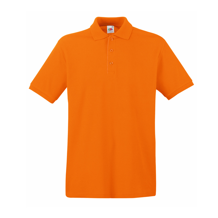 Поло "Premium Polo", оранжевый_2XL, 100% х/б, 180 г/м2