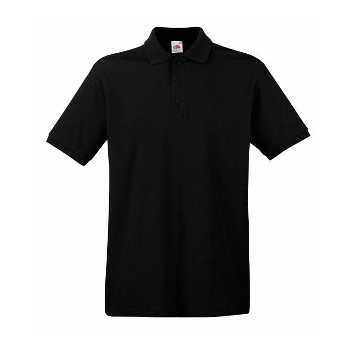 Поло "Premium Polo", черный_2XL, 100% х/б, 180 г/м2