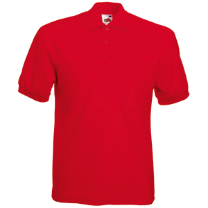 Поло "65/35 Polo", красный_2XL, 65% п/э, 35% х/б, 180 г/м2