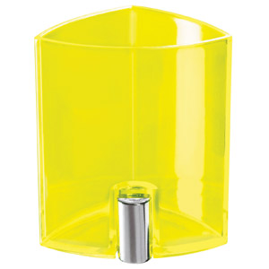 PICK-UP, стакан для письменных принадлежностей, прозрачный желтый, пластик