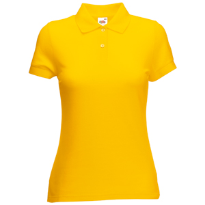 Поло "Lady-Fit 65/35 Polo", солнечно-желтый_L, 65% п/э, 35% х/б, 180 г/м2