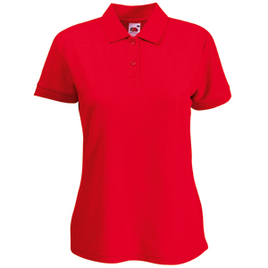 Поло "Lady-Fit 65/35 Polo", красный_L, 65% п/э, 35% х/б, 180 г/м2